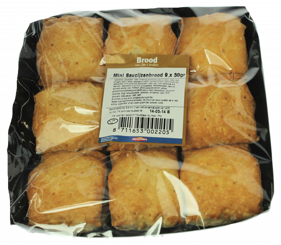 Jan Linders Mini saucijzenbroodjes 9 stuks