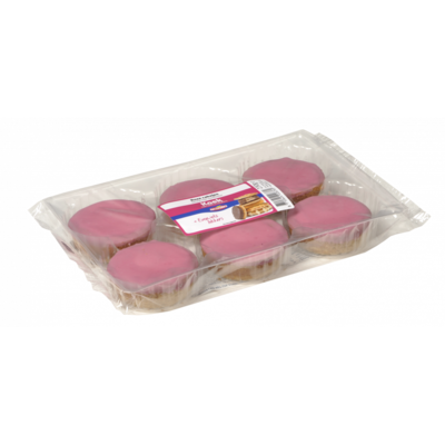 Jan Linders Roze roomboter cakejes 6 stuks