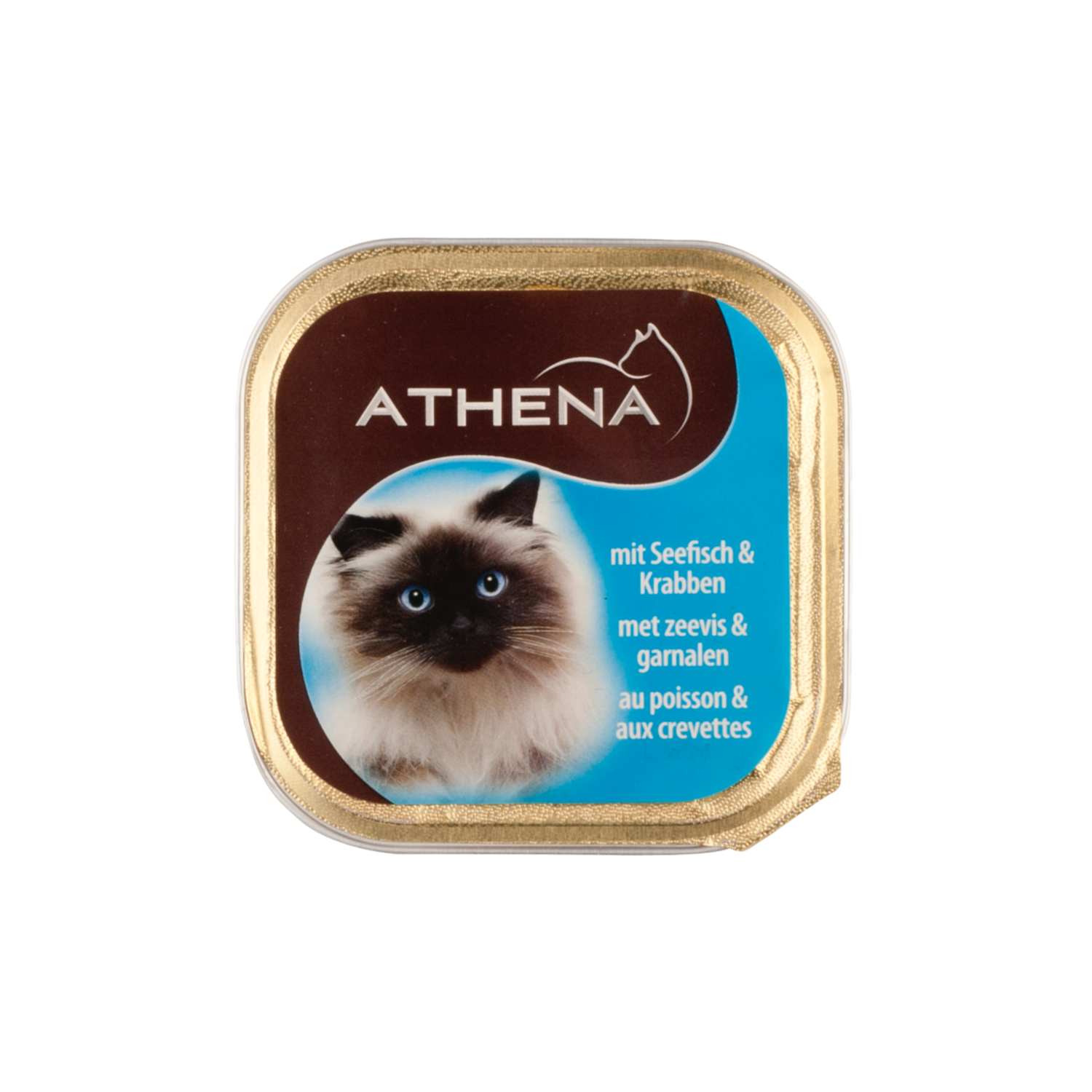 Athena Kattenvoer kuipje paté zeevis-garnalen