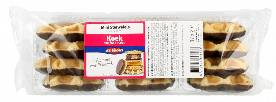 Jan Linders Mini sterwafels choco