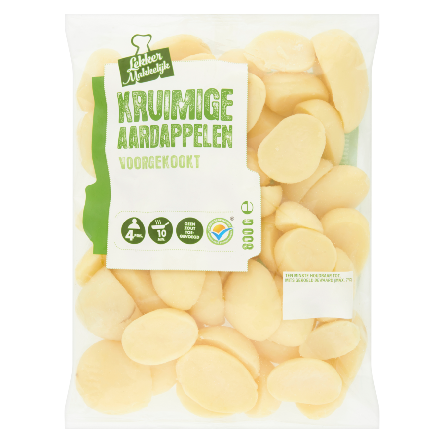 Kookaardappelen kruimig