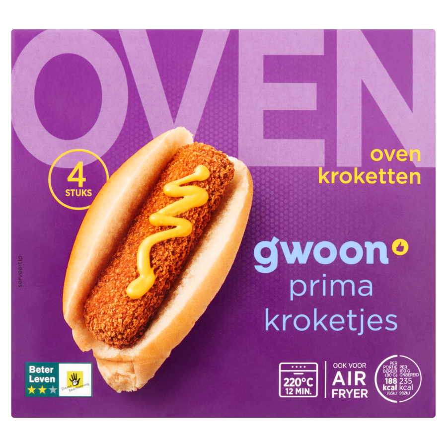 Huismerk Oven kroket 4 stuks
