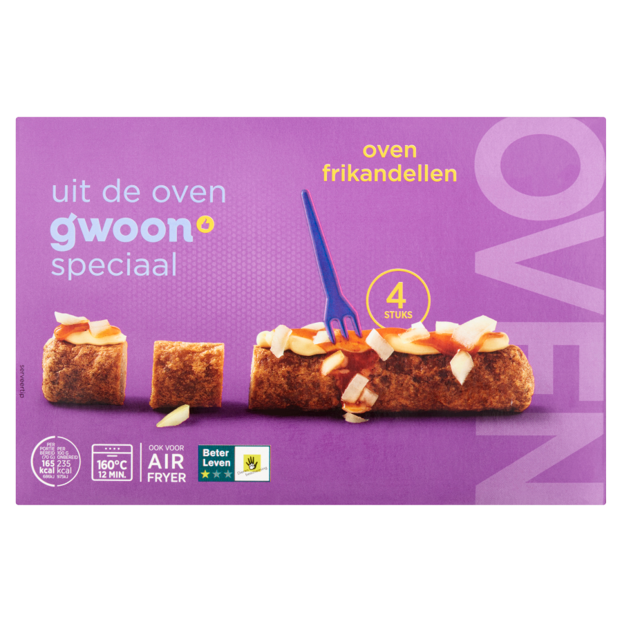 Huismerk Oven frikandel 4 stuks