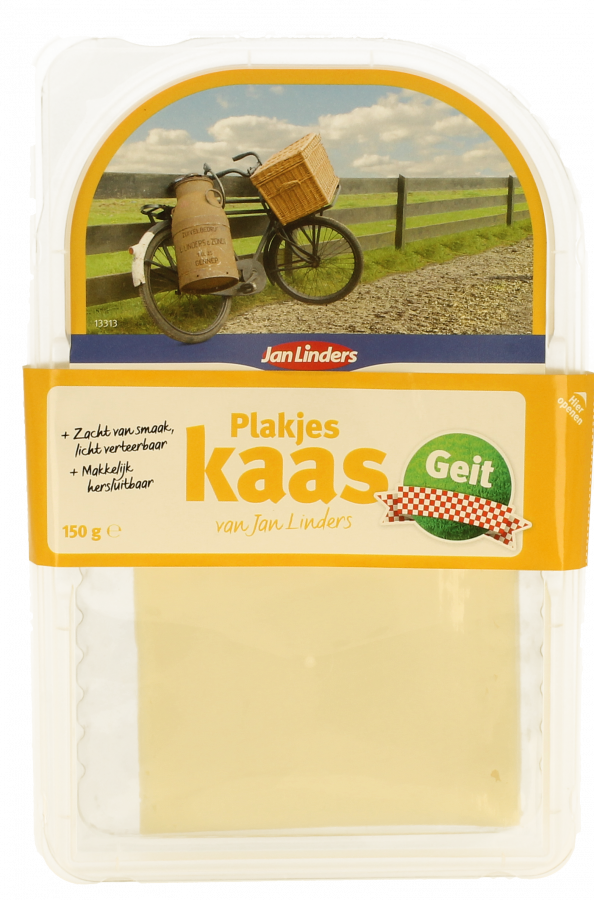 Jan Linders Geitenkaas plakken