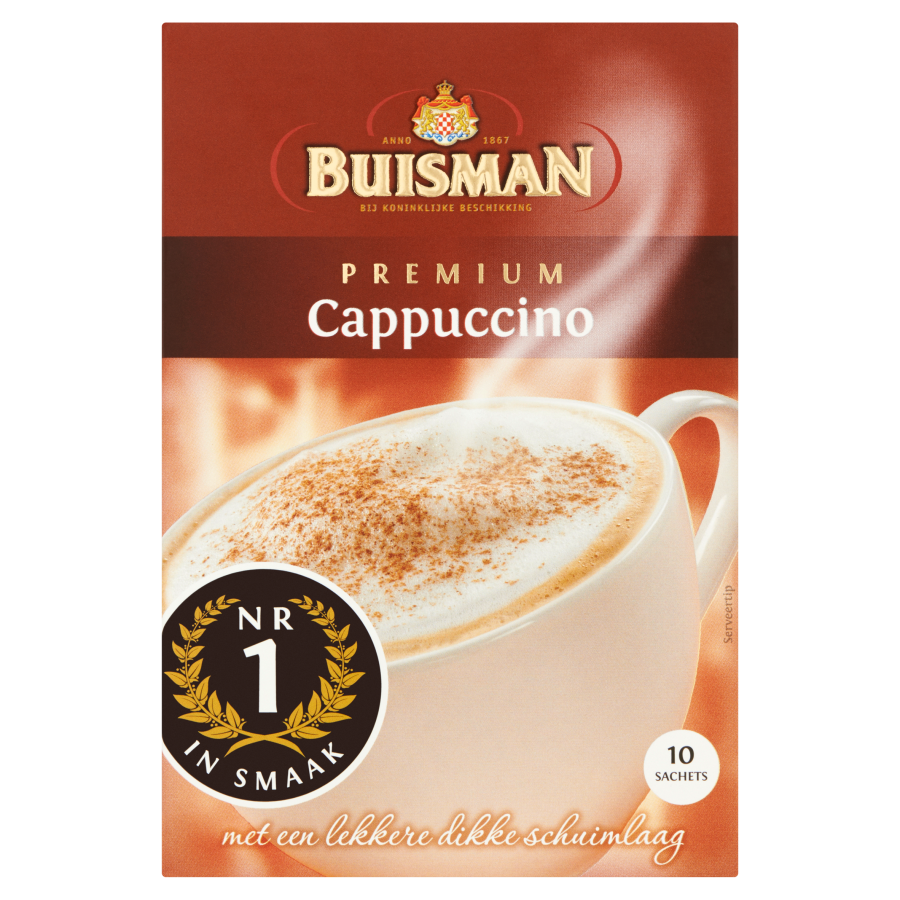 Buisman Oploskoffie portieverpakking cappuccino