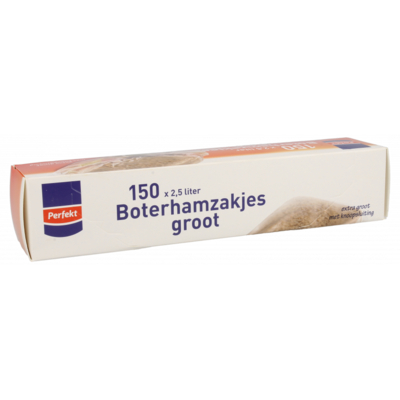 Huismerk Boterhamzakken xl met knooptop