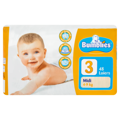 Bumblies Luiers midi 4-9 kilogram