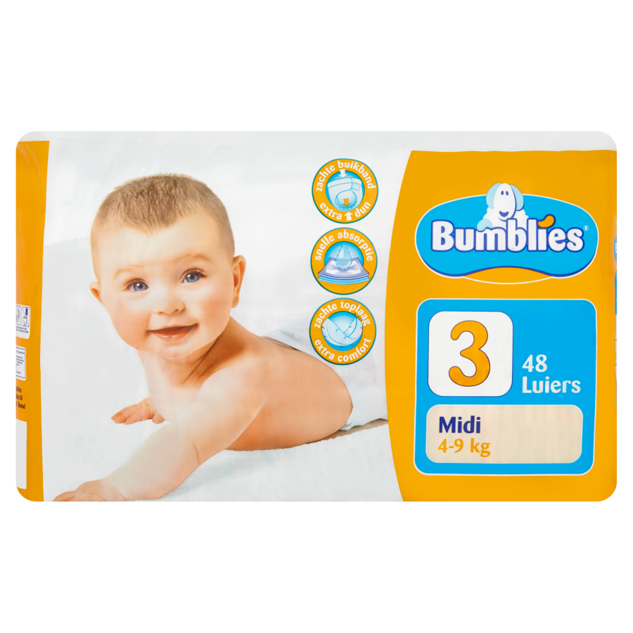 Bumblies Luiers midi 4-9 kilogram