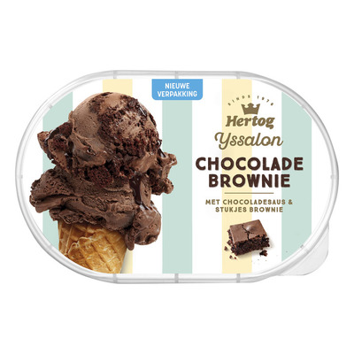 Hertog IJs chocolade brownie