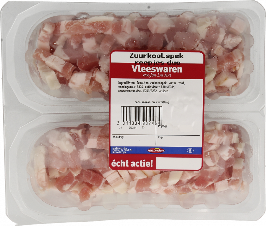 Zandbergen Zuurkoolspekreepjes duo