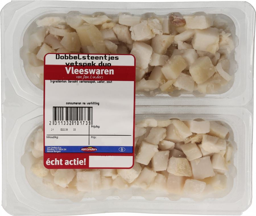 Zandbergen Dobbelsteentjes vette spek duo