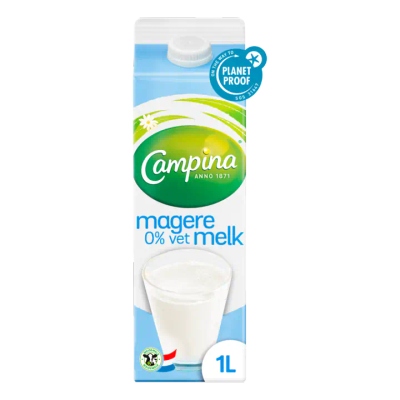 Campina Magere Melk 0% Vet