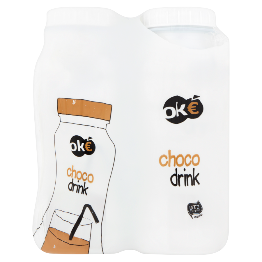 Budget Huismerk Chocolademelk halfvol 4-pack
