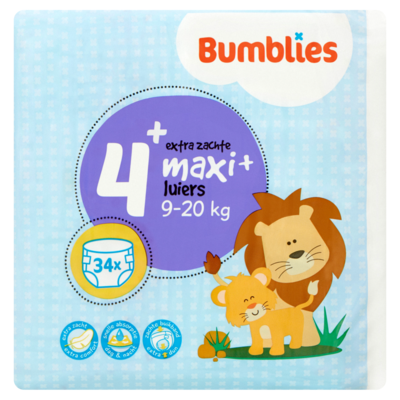 Bumblies Luiers maxi plus 9-20 kilogram