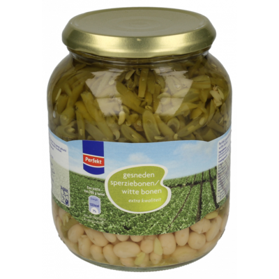 Huismerk Gesneden bonen met witte bonen
