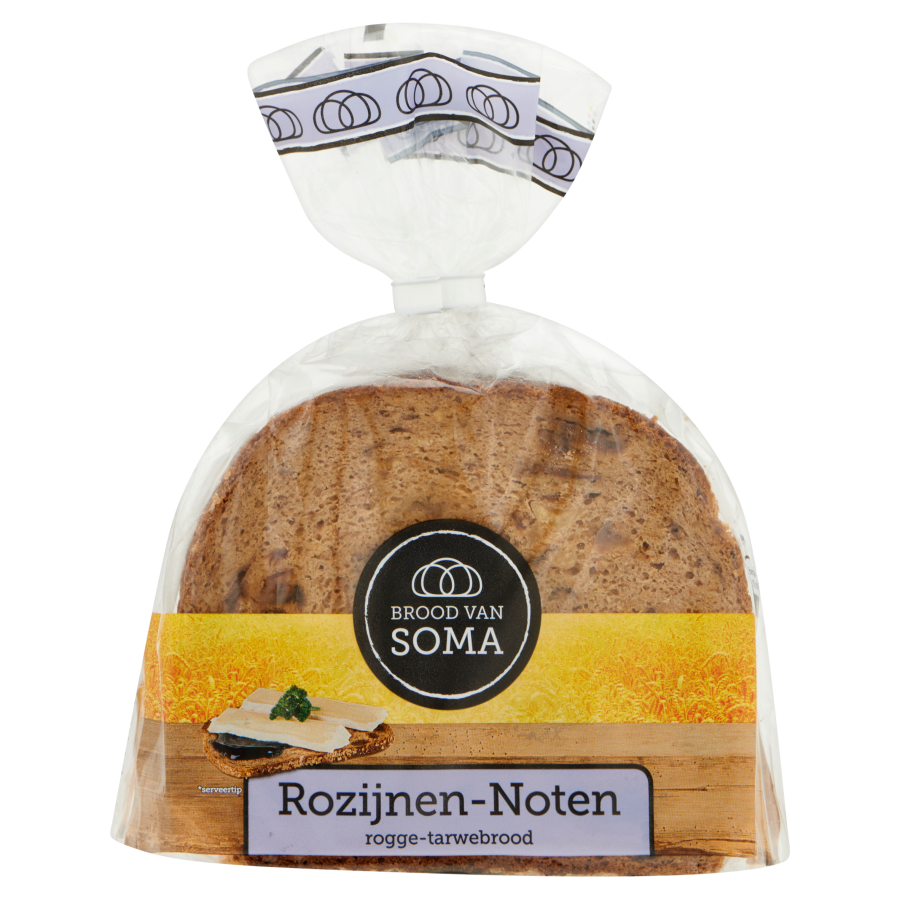 Soma Rozijnen-noten roggebrood
