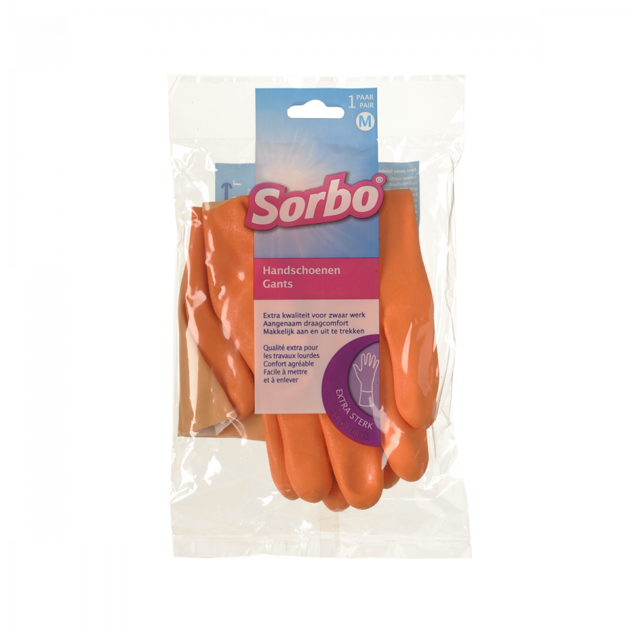 Sorbo Huishuidhandschoen oranje medium
