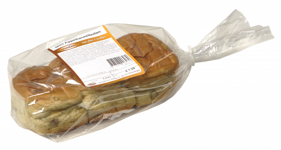 Korengoud Roomboter mini appel kaneelbollen