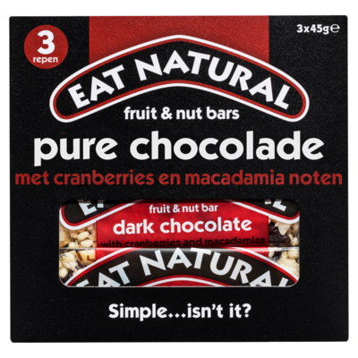 Eat Natural Pure choco cranberry macadamia
