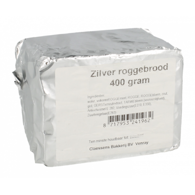 Claessens Bakkerij Zilver roggebrood