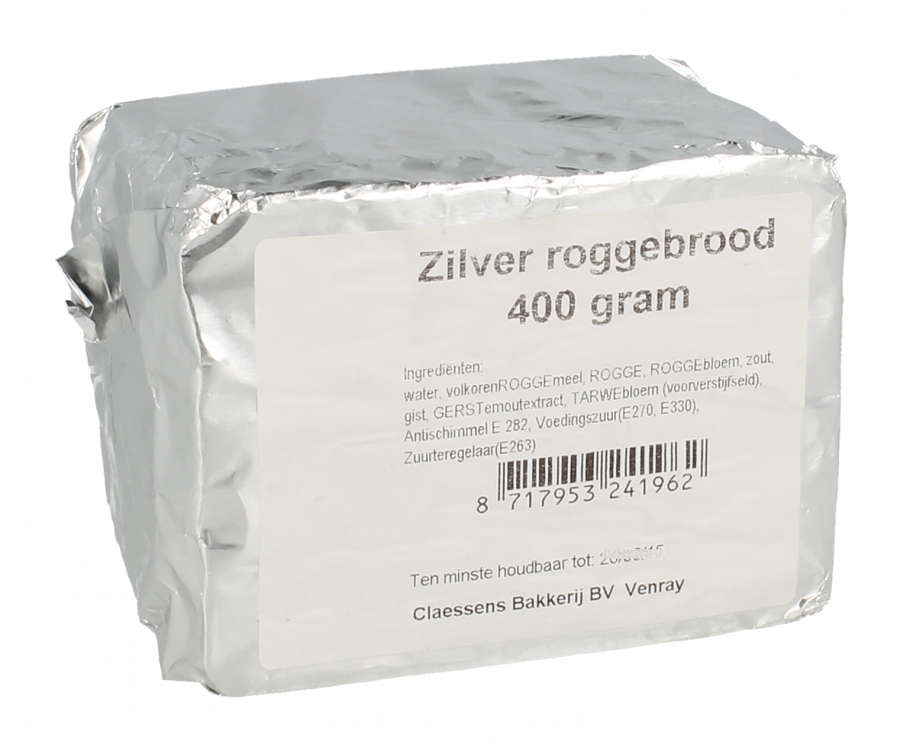 Claessens Bakkerij Zilver roggebrood