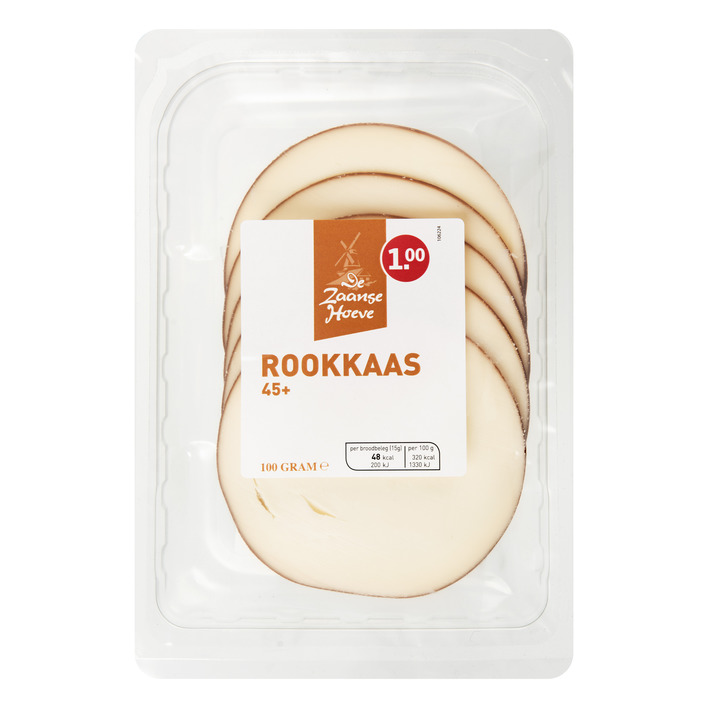 Budget Huismerk Rookkaas 45+ plakken