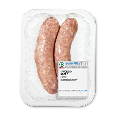Weidenaar Varkens saucijzen pak 2 stuks