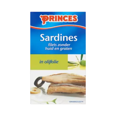 Princes Sardines Filets Zonder Huid en Graten in Olijfolie