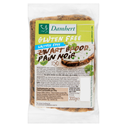 Damhert Glutenvrije zwart brood