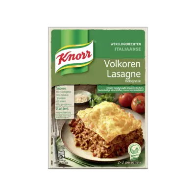 Knorr Wereldgerechten Volkoren Lasagne