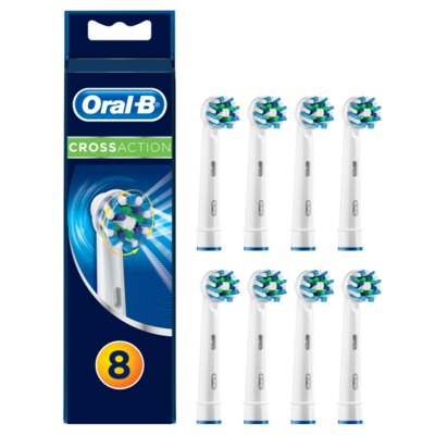 Oral-B opzetborstel Cross Action 8 Stuks