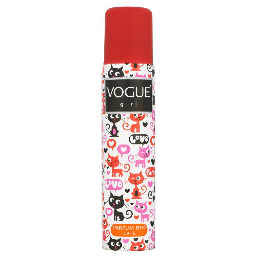 Vogue Deospray girl cats
