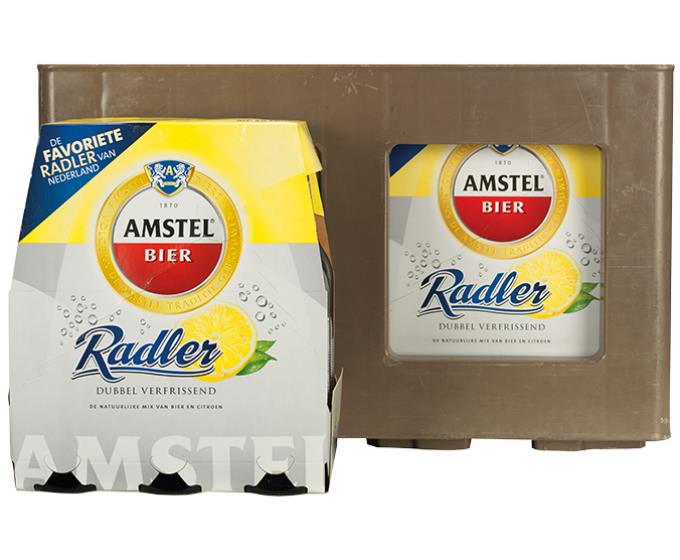 Amstel Radler citroen fles 24 x 30 cl.
