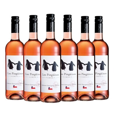 Los Pingüinos Cabernet-Merlot rosé 6x 75 cl.