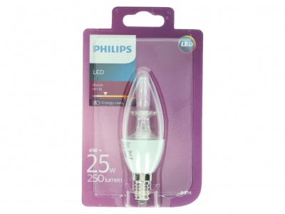 Philips Led 25W B35 E14 helder