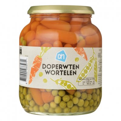 Huismerk Doperwtjes worteltjes extra fijn