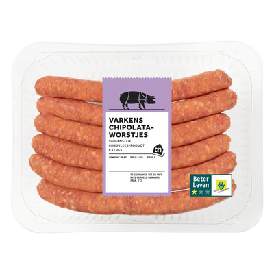 Huismerk Varkens chipolataworstjes