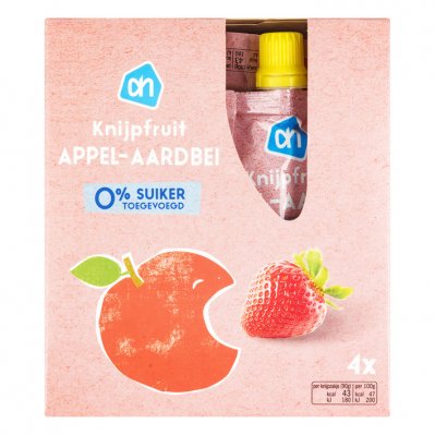 Huismerk Knijpzakje appel-aardbei