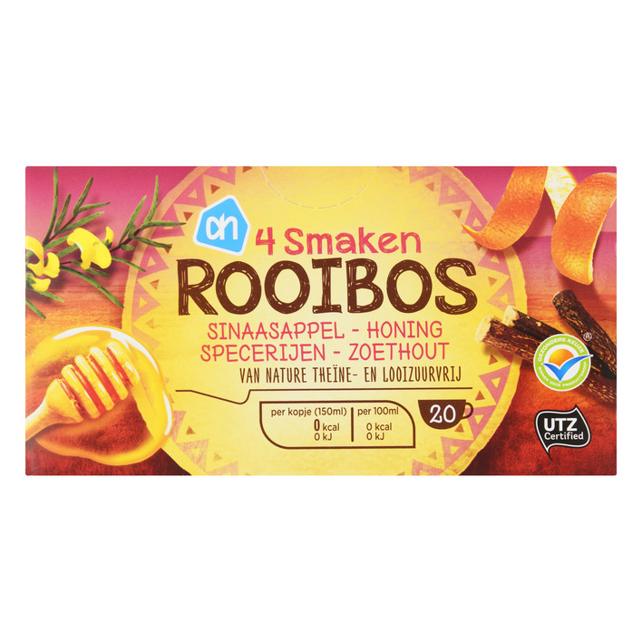 Huismerk Thee 4 smaken rooibos