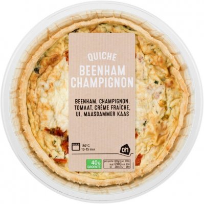 Huismerk Quiche beenham-champignon