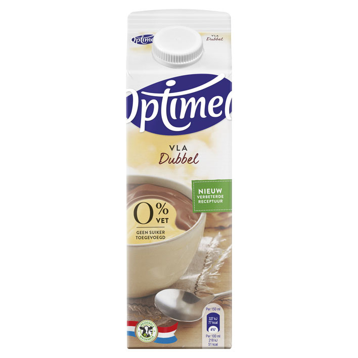 Optimel Magere vla dubbel 0% vet