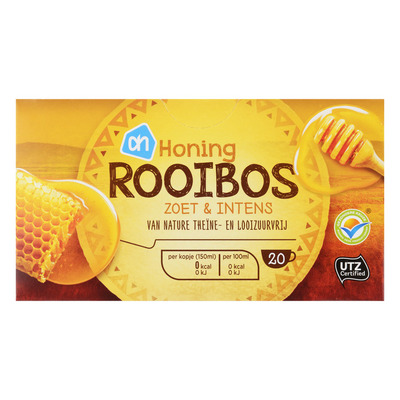 Huismerk Thee honing-rooibos zoet & intens