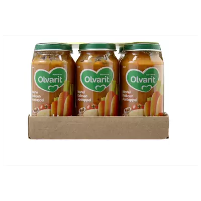 Olvarit Wortel Kalkoen Aardappel | Spaghetti Bolognese 15+ Maanden Voordeel Verpakking