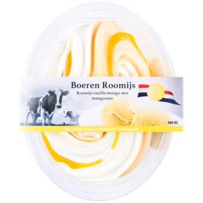 Primafrost Boeren roomijs vanille mango