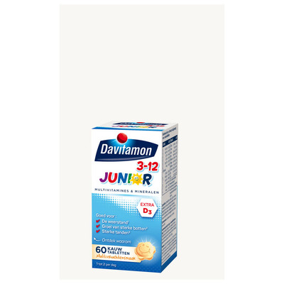 Davitamon Junior kauwvitamines multifruit 3+