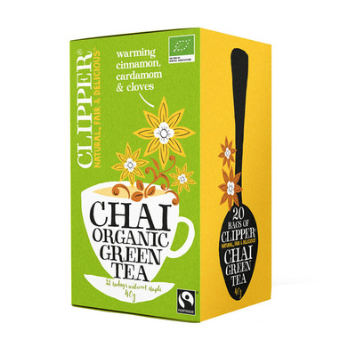 Clipper Organic green tea chai 1-kops