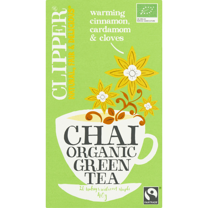 Clipper Organic green tea chai 1-kops