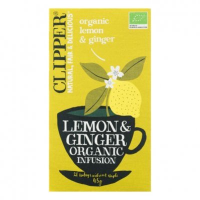 Clipper Organic lemon & ginger tea 1-kops
