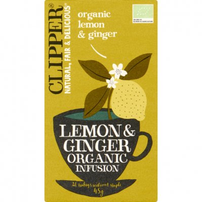 Clipper Organic lemon & ginger tea 1-kops