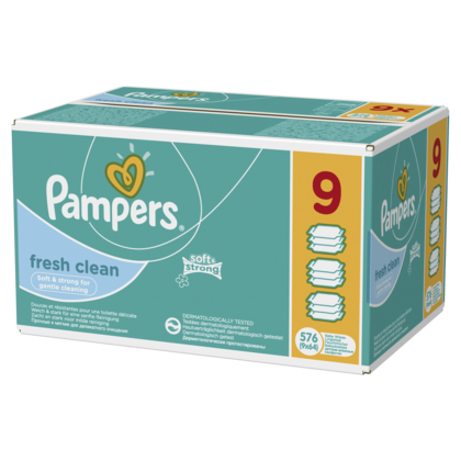 Pampers Wipes fresh clean 9 count